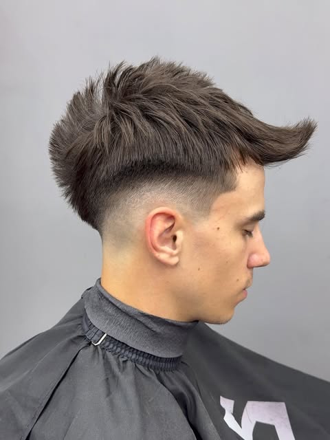 Detalle de degradado y contornos marcados